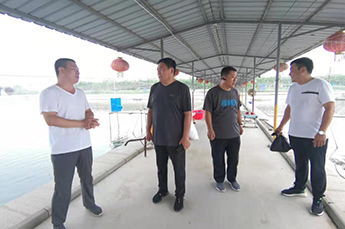 夏津县水产站站长唐元凯一行 走进恒运能源集团旗下农业产业清洋湖科技有限公司参观考察