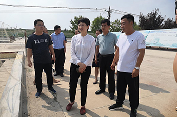 德州市委办公室副主任任威一行莅临恒运能源集团旗下农业产业清洋湖考察调研