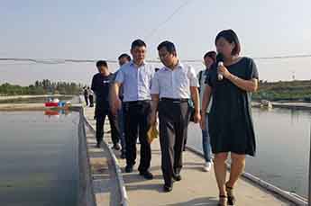 乐陵市省派第一书记一行莅临恒运能源集团旗下农业产业清洋湖指导工作