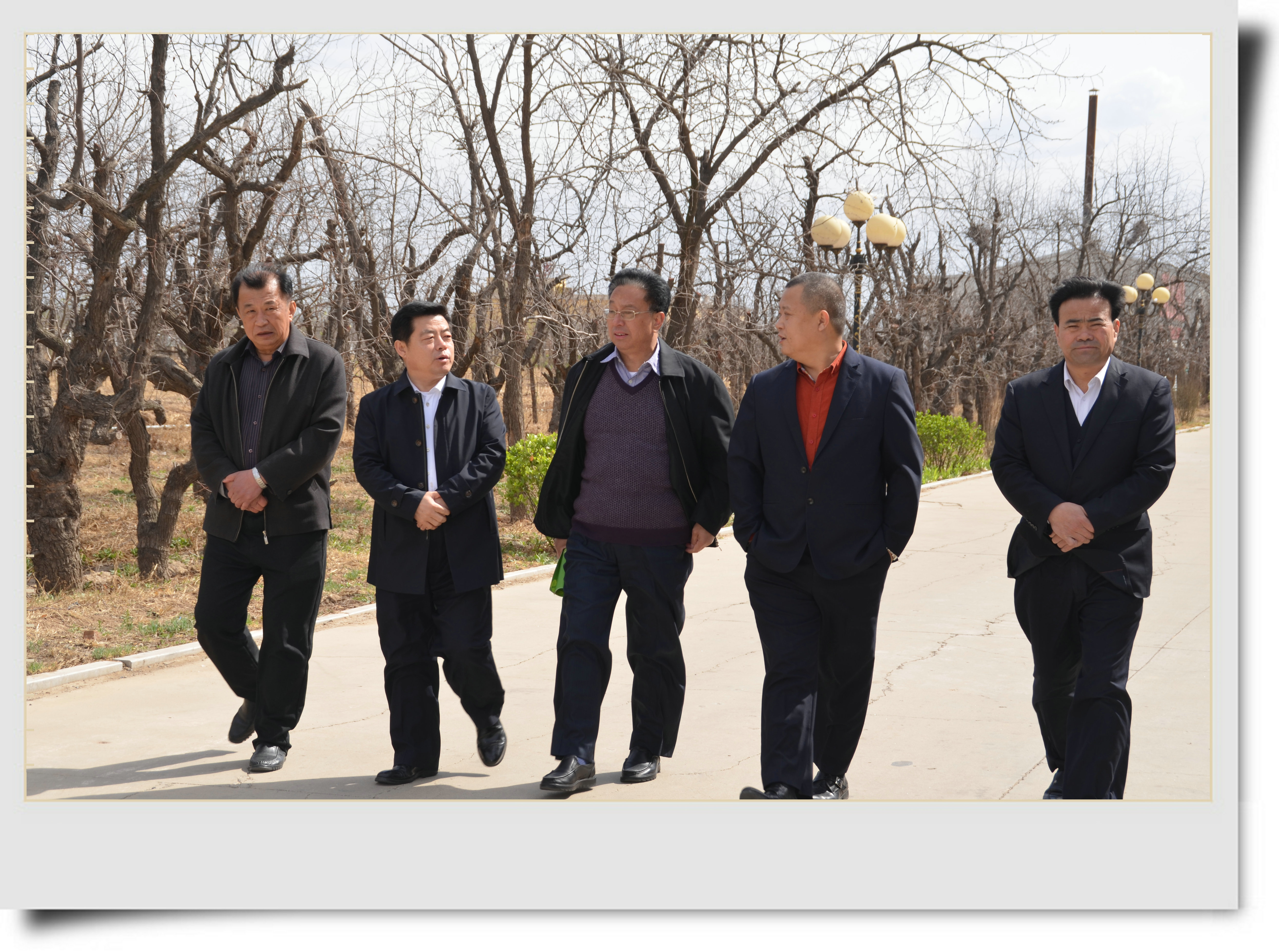 中国工程建设标准化协会建材分会常务副秘书长任其勇一行来恒运集团旗下农业企业百枣纲目(集团)考察