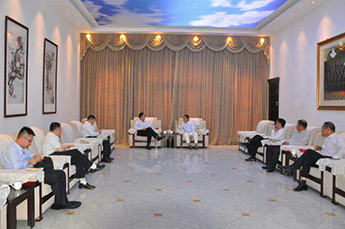 乐陵市市委副书记、市长王大山莅临百枣纲目（集团）调研工作